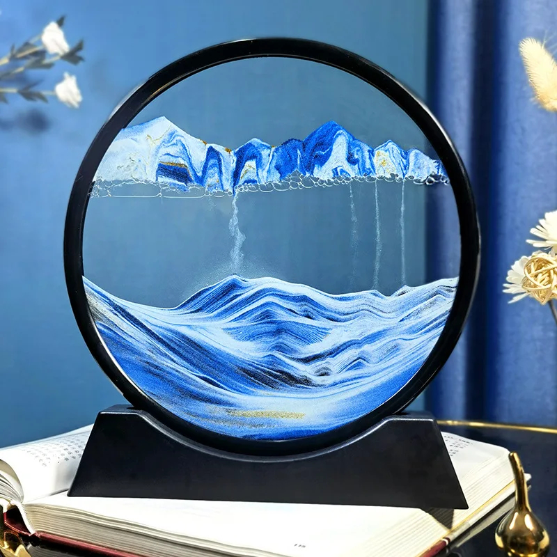 Art Craft Picture - 12 inch 3D bewegend zandkunstwerk rond