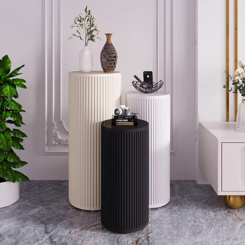 Art Craft Vase - Romeinse zuilvormige displaystandaard, ronde ijzeren sculptuurvoet