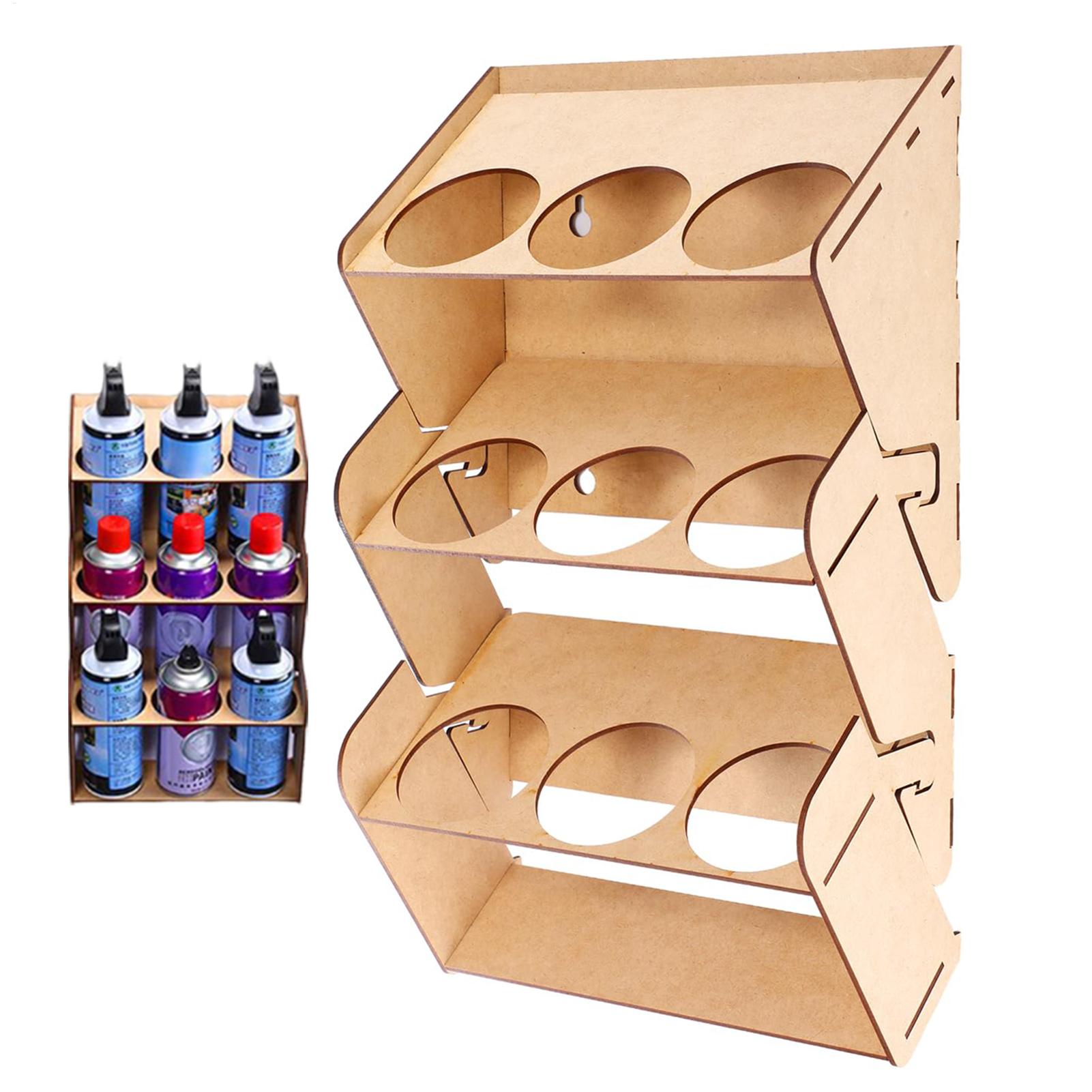 Art And Craft Studio - 3-laags wandmontage spuitbus houder garage verf