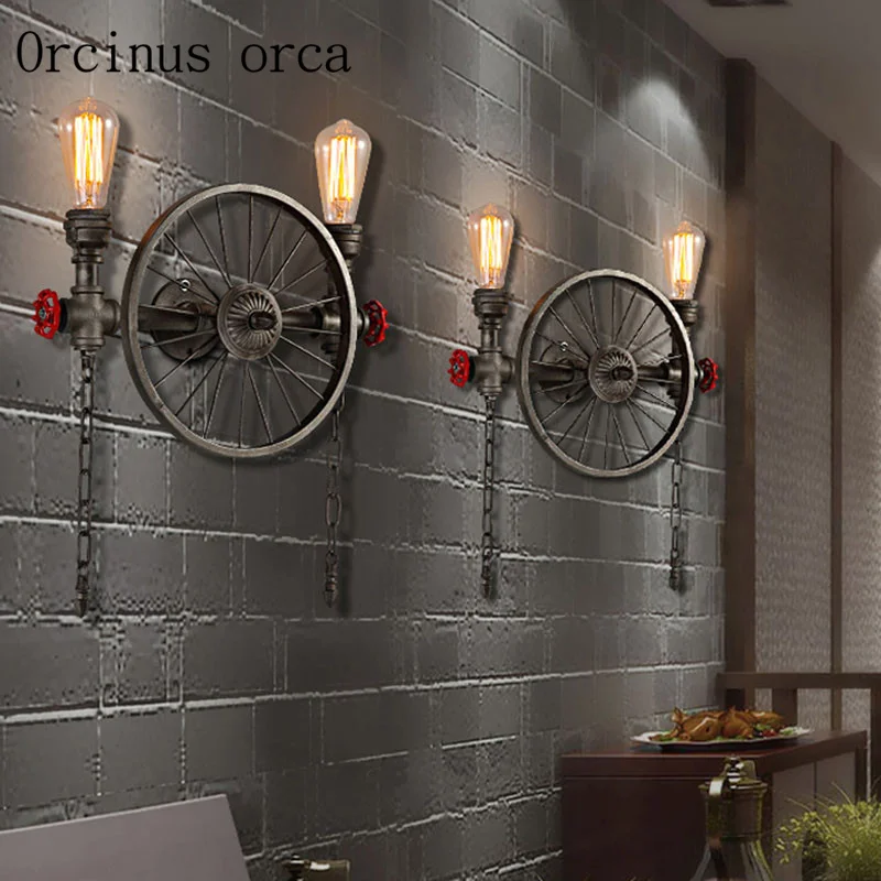 Art Craft Restaurant - Waterpijpwandlamp, restaurant in Amerikaanse Scandinavische stijl,