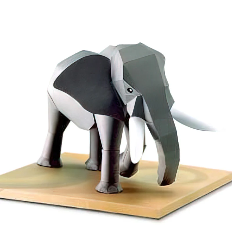 Art Craft Center - Afrikaanse Olifant Origami Art Mini 3D