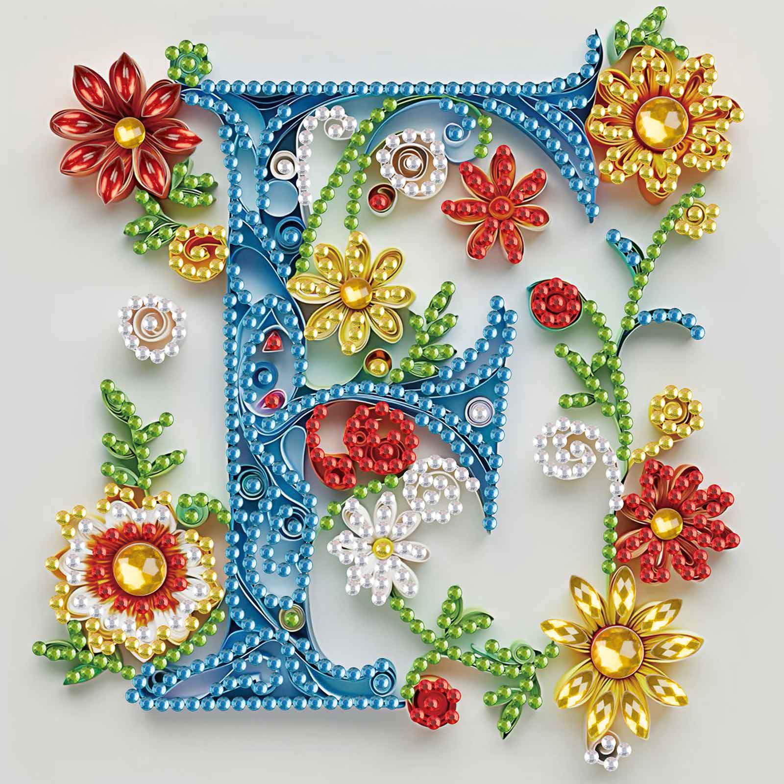 Art Craft Letter F - Speciaal gevormde diamantkunst schilderijsets, de letter