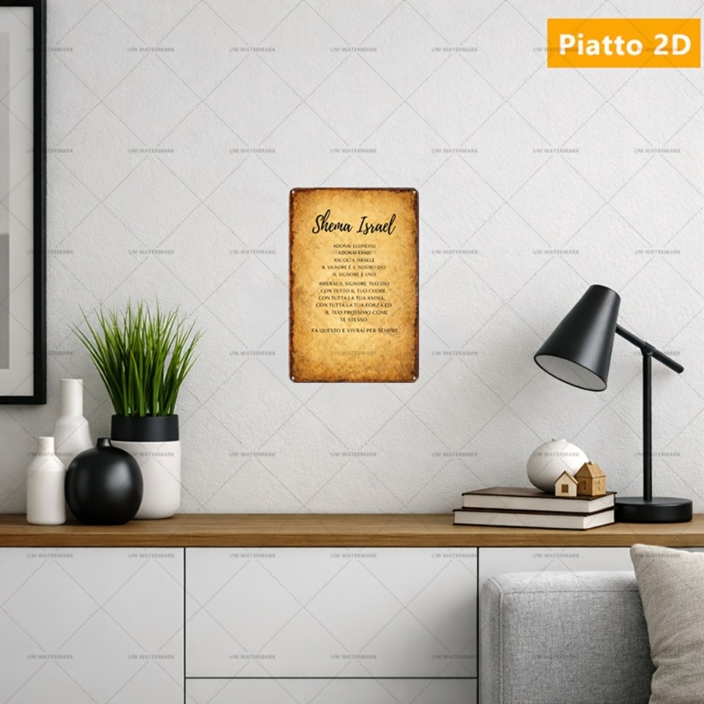 Art & Craft Paper Ideas - CIFBUY Hebreeuwse Schrift Aluminium Wanddecoratie 8x8