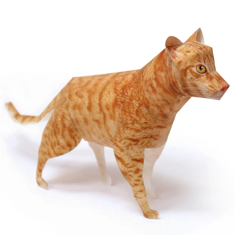 Art Craft Center - Ocicat Kat Oranje Tabby Origami Art