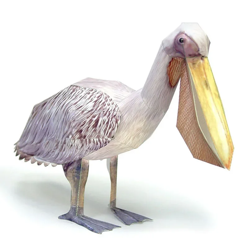 Art Craft Center - Grote Witte Pelikaan Vogel Papier Model