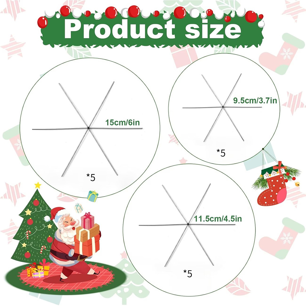 15 STUKS Kerst Sneeuwvlok Meta - Art Craft Wire recensie en prijs