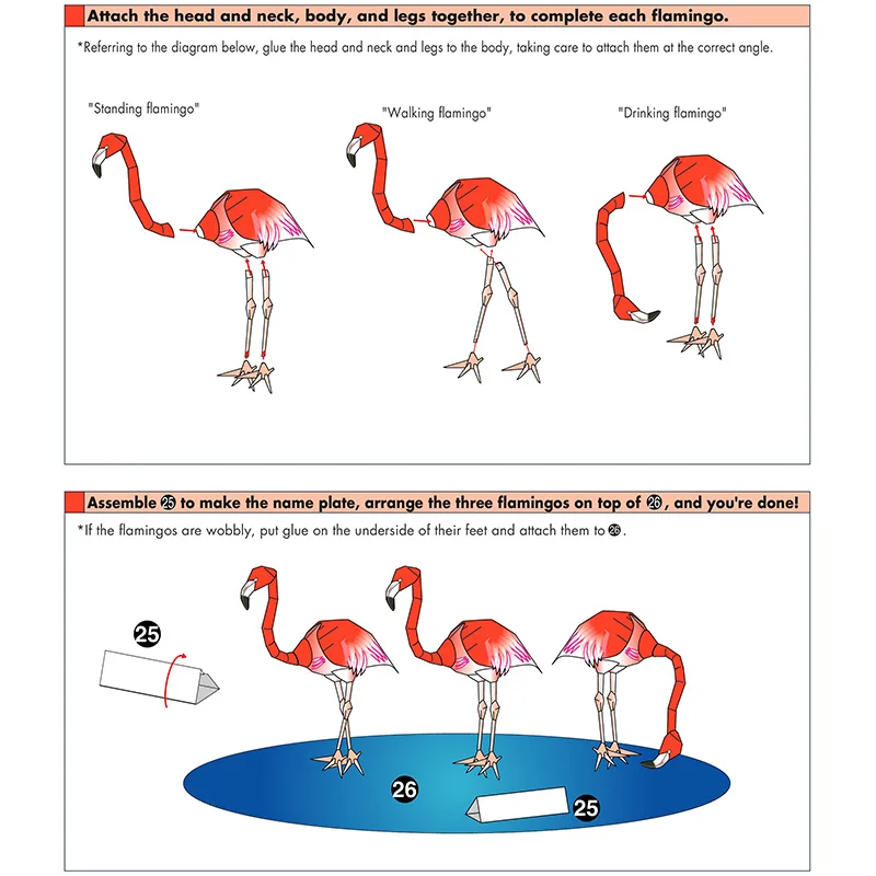 Caribbean Flamingo Vouwen Drie - Art Craft Center recensie en prijs