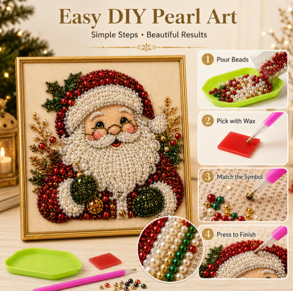 Kerst Parel Diamant Schilderku - Art Craft Things recensie en prijs