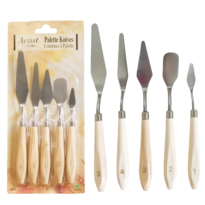 5-delige Olieverfpalet Mes Sch - Painting Knife Palette recensie en prijs
