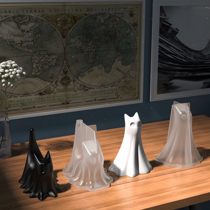 Ghost Cat Halloween Desktop Or - Art Craft Things recensie en prijs