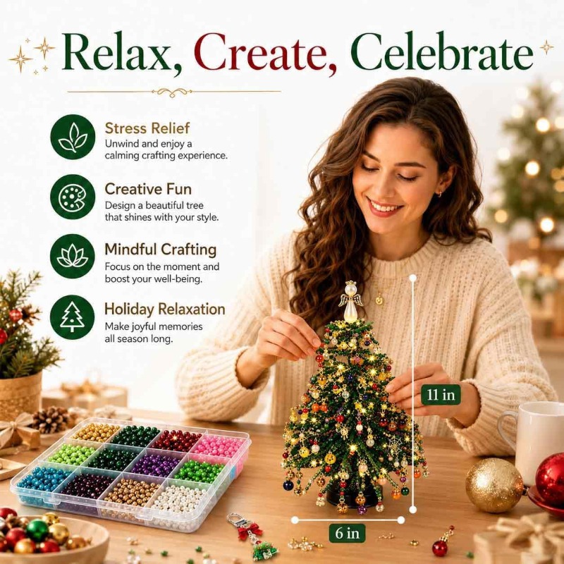 Kerstboom knutselset met krale - Art Craft Wire recensie en prijs