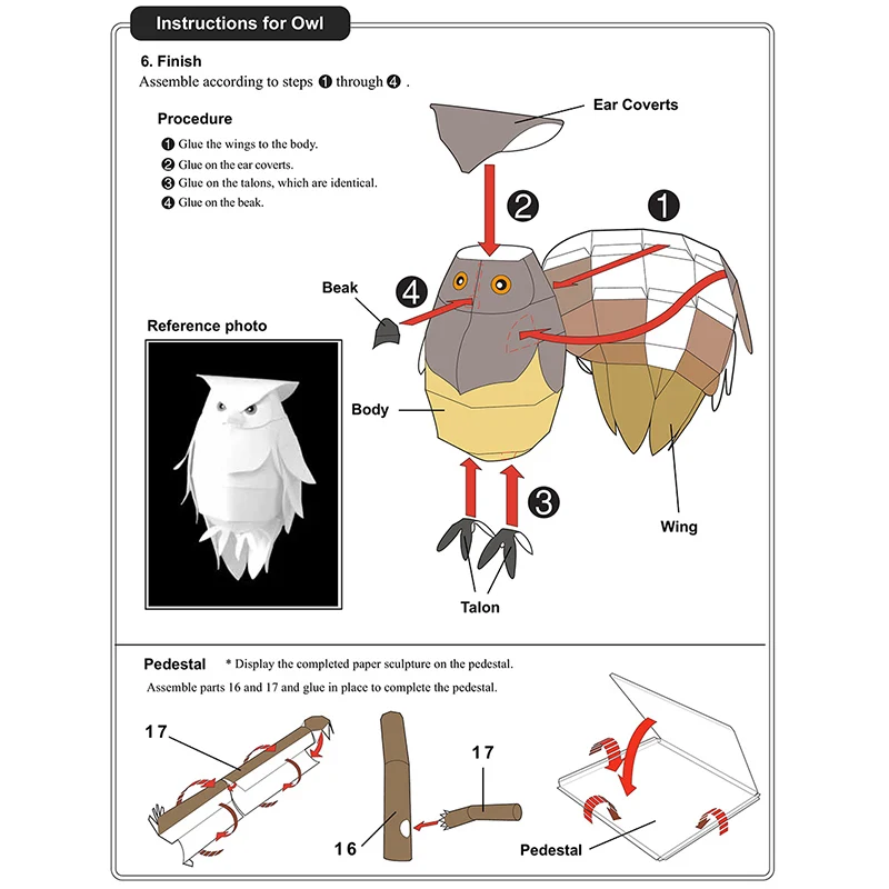 Blakiston's Vis Uilen Origami  - Art Craft Center recensie en prijs