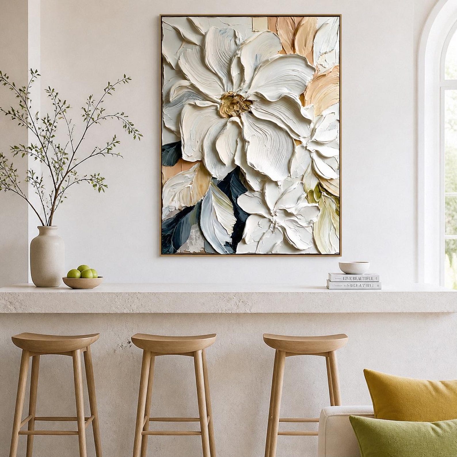 Mhemyo Groot Abstract Handgesc - Painting Knife Palette recensie en prijs