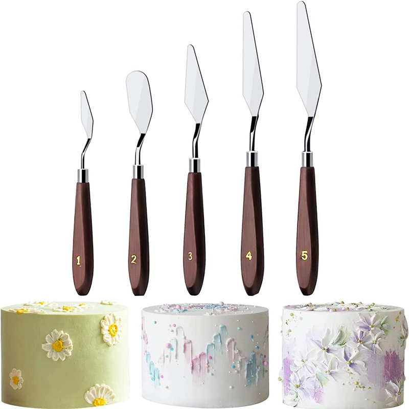5 Stuks Cake Crème Spatel Set  - Painting Knife Palette recensie en prijs