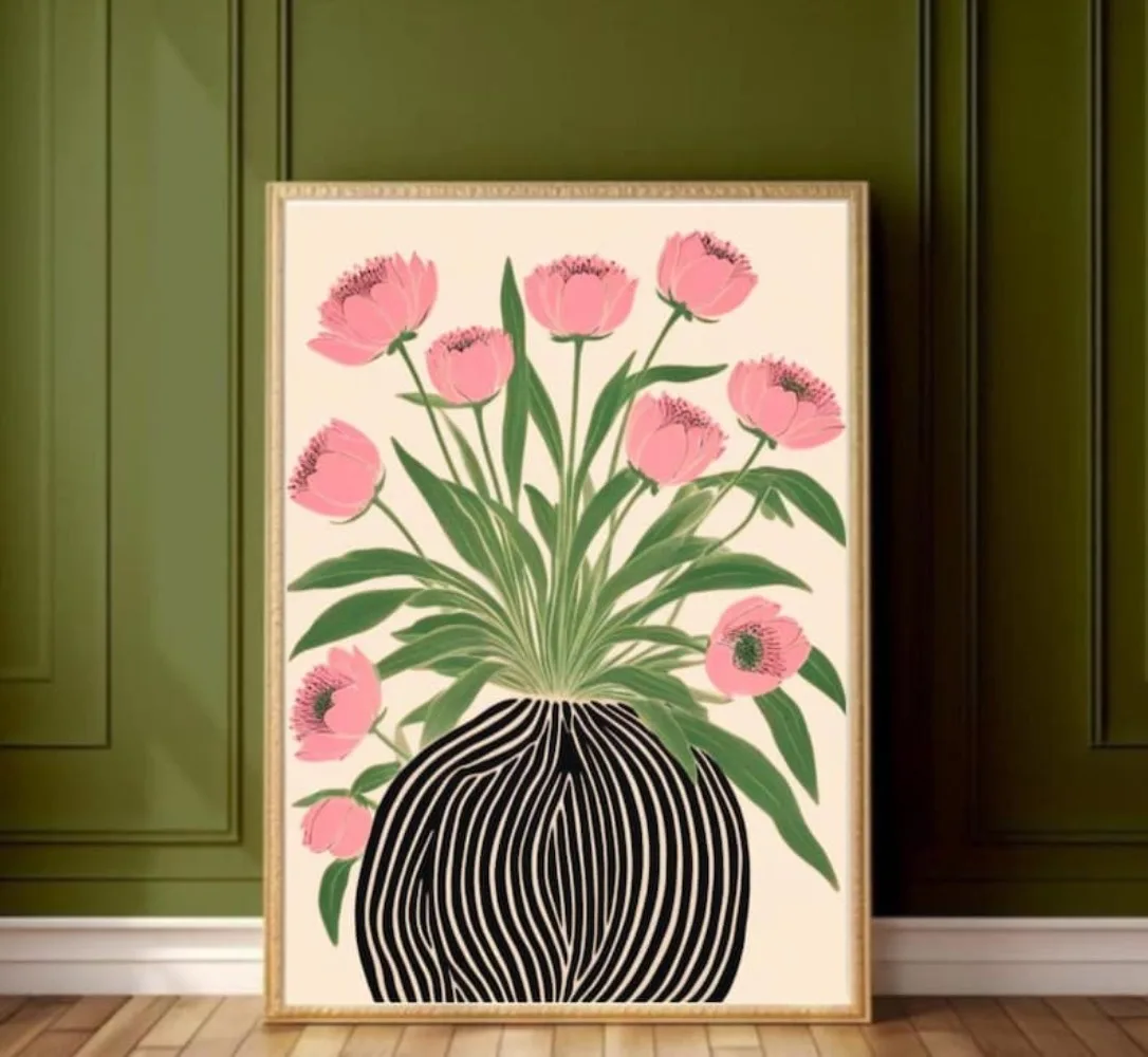 Een frameloze bloemenposter, M - Art Craft Vase recensie en prijs
