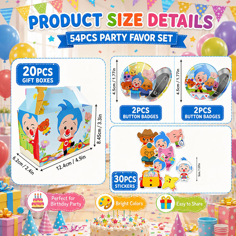 Clown Cartoon Patroon Papieren - Art Craft Birthday Party recensie en prijs