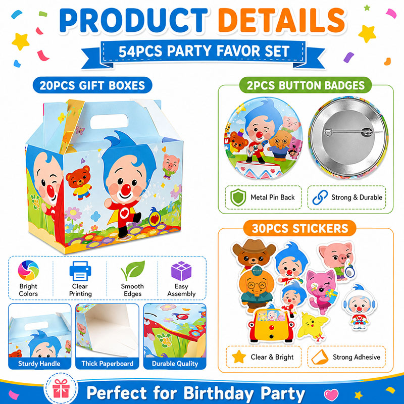 Clown Cartoon Patroon Papieren - Art Craft Birthday Party recensie en prijs