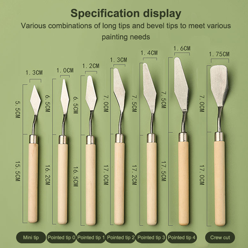 【Happy】7 stks/set roestvrijsta - Painting Knife Palette recensie en prijs