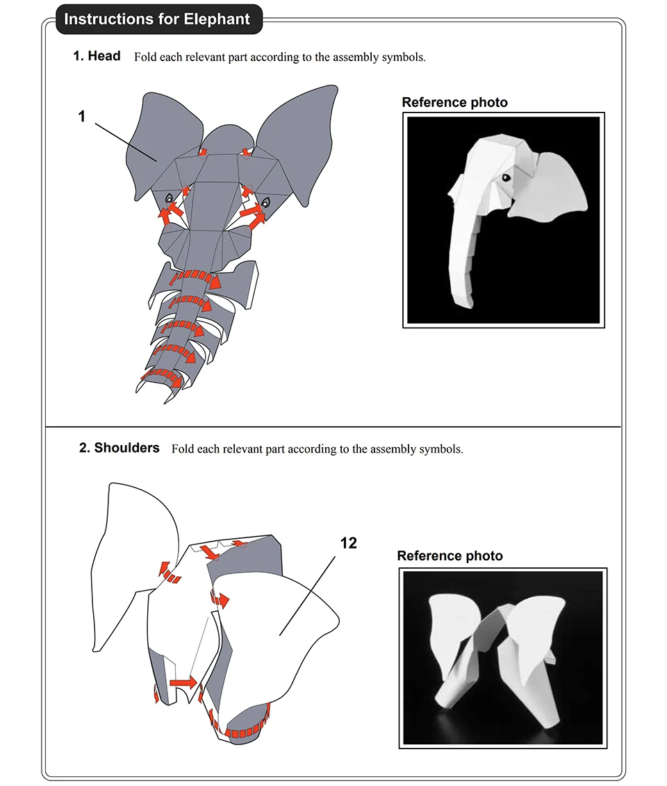 Afrikaanse Olifant Origami Art - Art Craft Center recensie en prijs