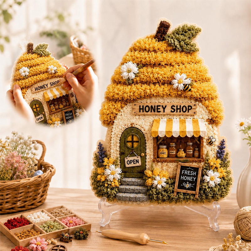 3D Mushroom House Poke Art DIY - Art Craft Things recensie en prijs