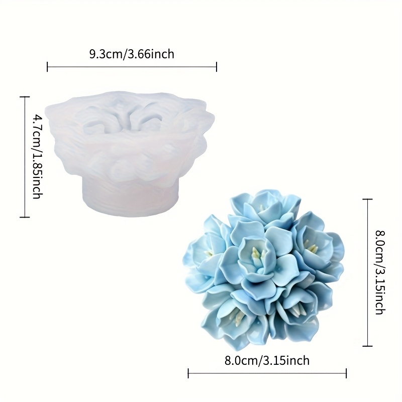 1 siliconen mal voor hortensia - Art Craft Things recensie en prijs