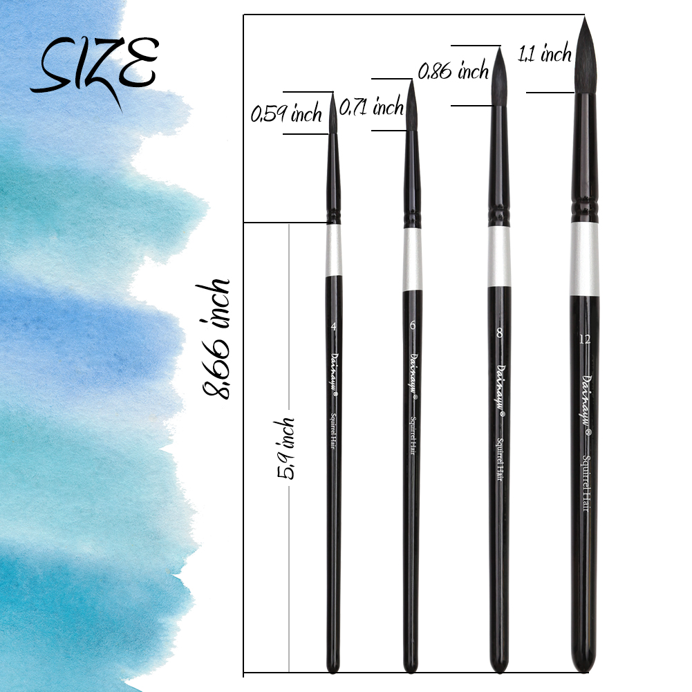 Dainayw 4 Borstels Eekhoorn Ha - Gouache Paint Set recensie en prijs