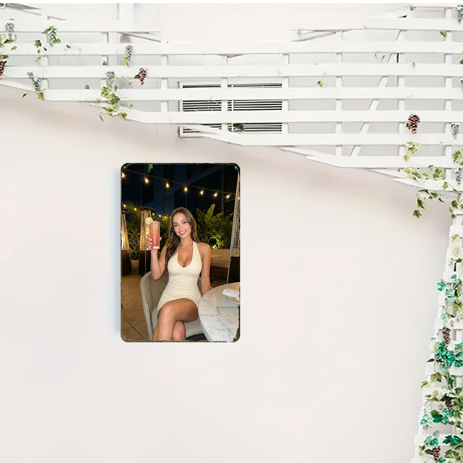 2D vintage metalen bord, moder - Art And Craft Studio recensie en prijs