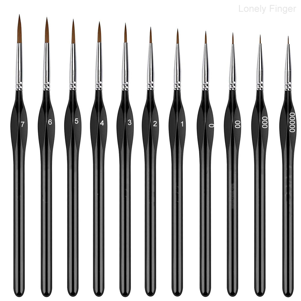 Miniatuur droge kwastenset, 1/ - Gouache Paint Set recensie en prijs