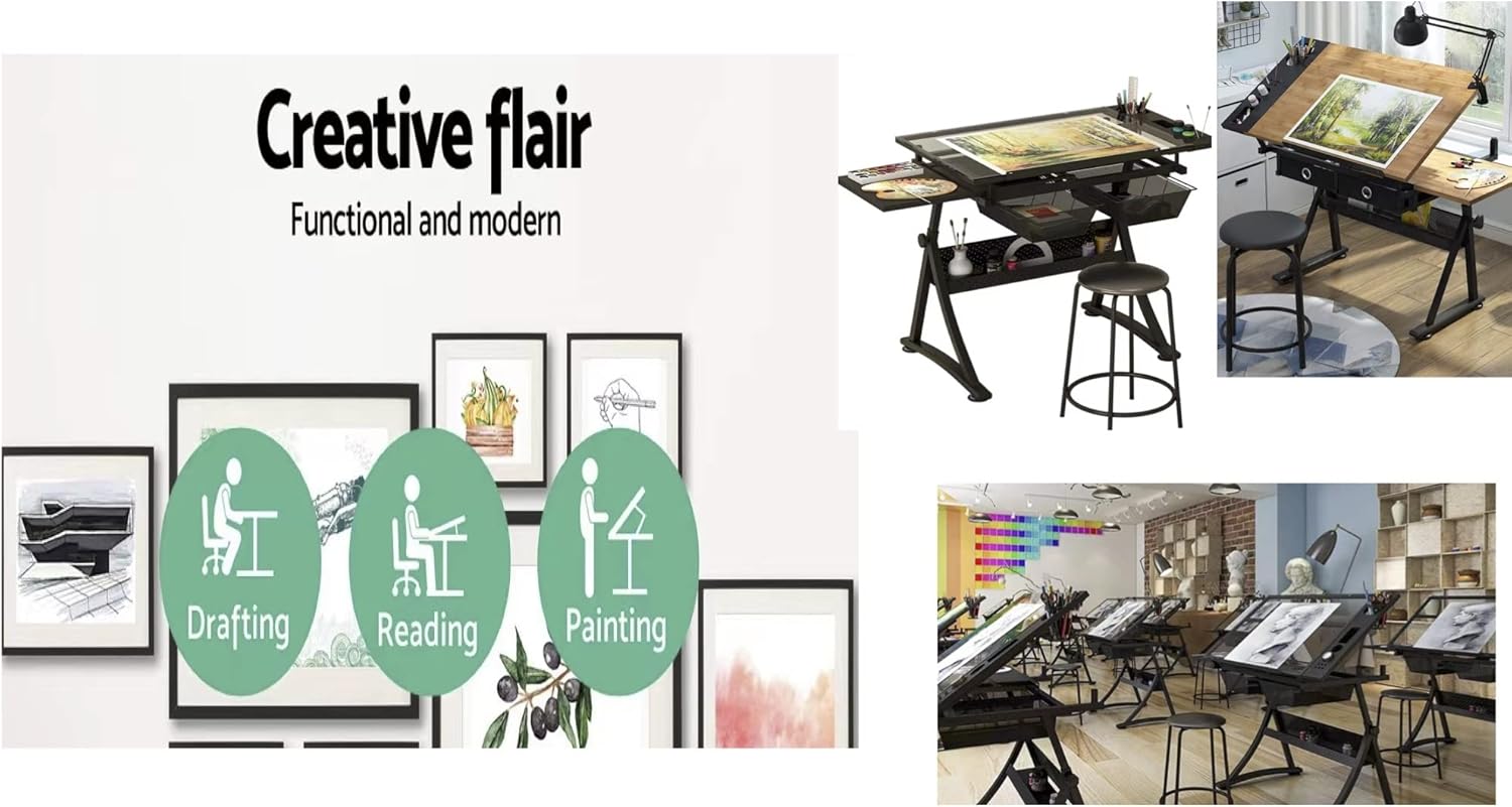 Glazen teken- en schilderburea - Art And Craft Studio recensie en prijs