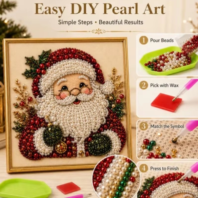 3D Kerst Parel Strass Schilder - Art Craft Picture recensie en prijs
