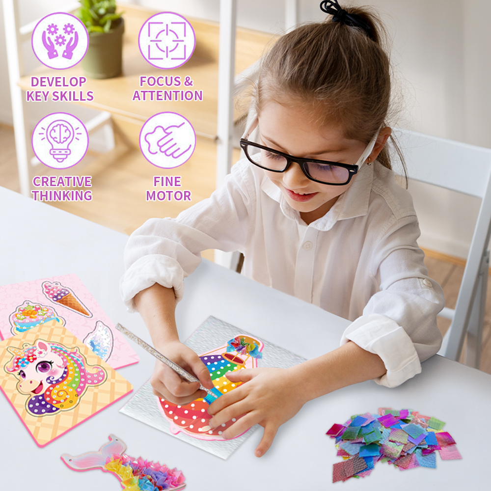 Poke-in Art Eenhoorn Windgong  - Art Craft Birthday Party recensie en prijs