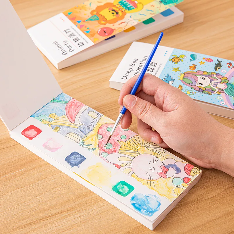 20-pagina's draagbaar aquarelb - Gouache Paint Set recensie en prijs