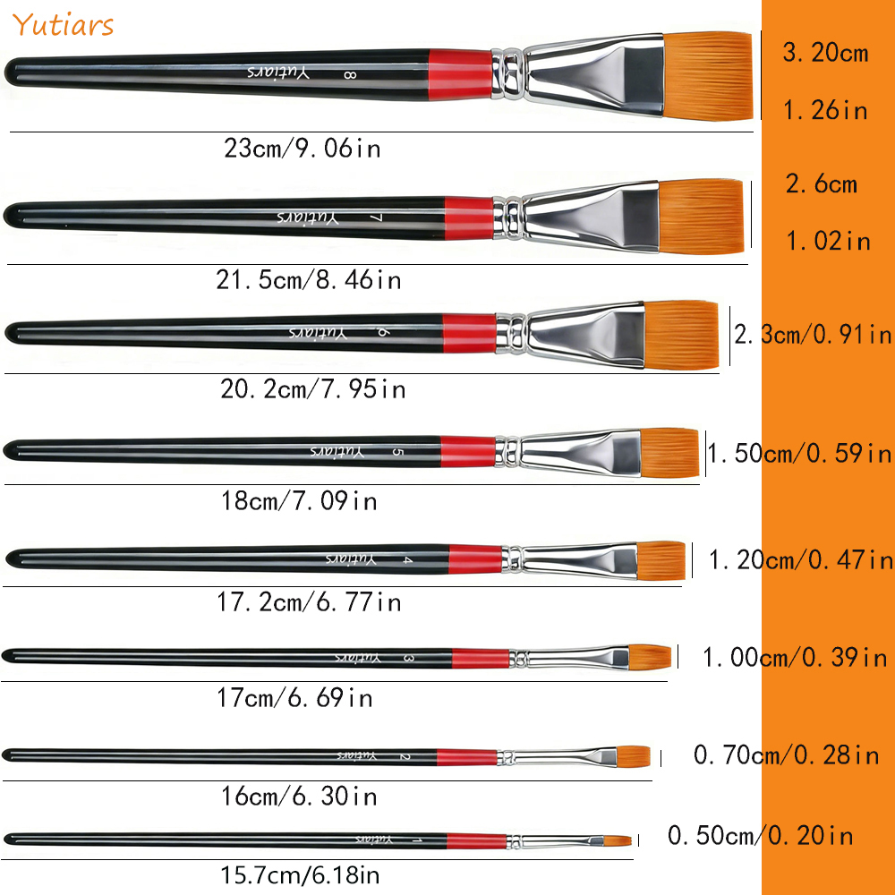 1Pc Artist Flat Paint Brushes  - Gouache Paint Set recensie en prijs