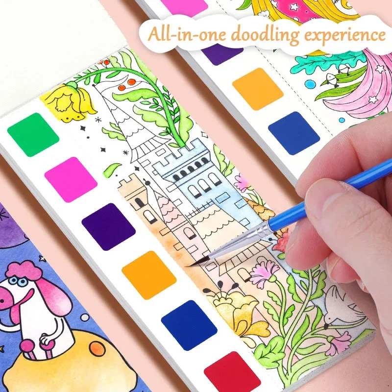Draagbare aquarelboekset - 12- - Gouache Paint Set recensie en prijs