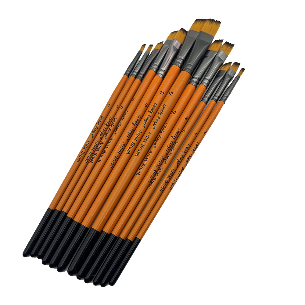 Hoekige Verfkwasten, 12 Stuks  - Gouache Paint Set recensie en prijs