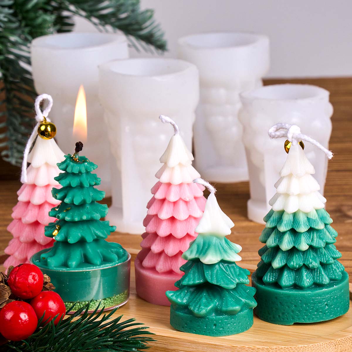 3D Kerstboom Siliconen Kaars S - Art Craft Picture recensie en prijs
